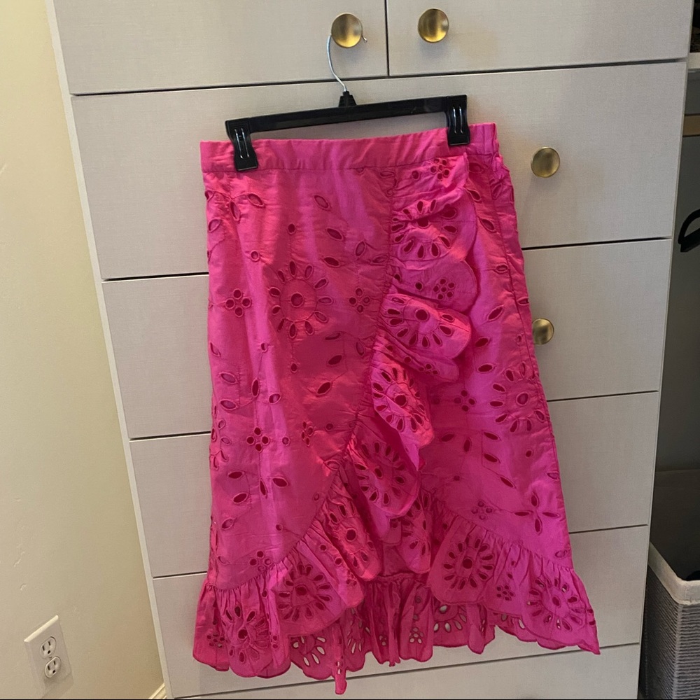 J Crew Eyelet Skirt